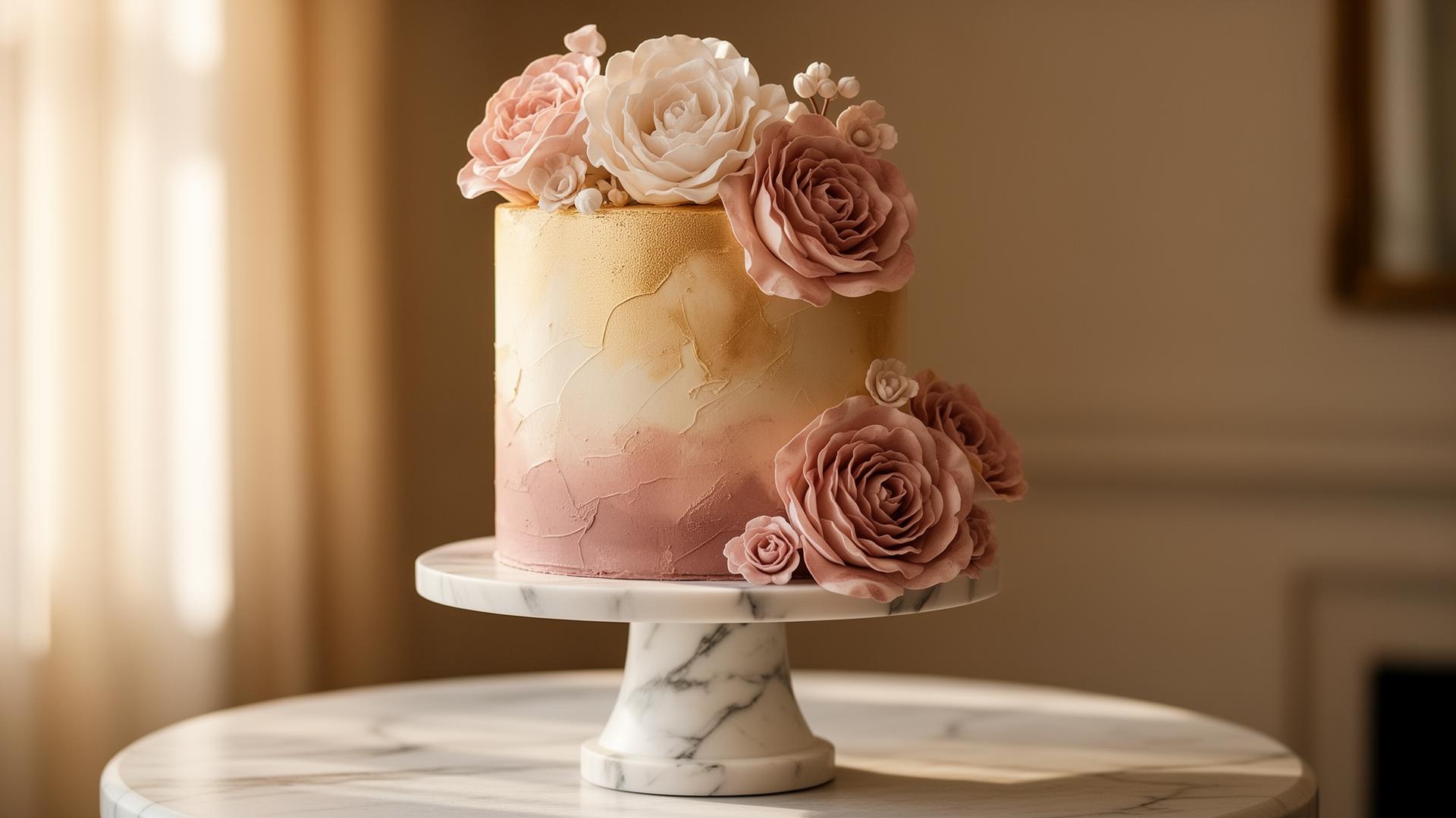 Pastel artesanal elaborado por Pastelería Arcoíris